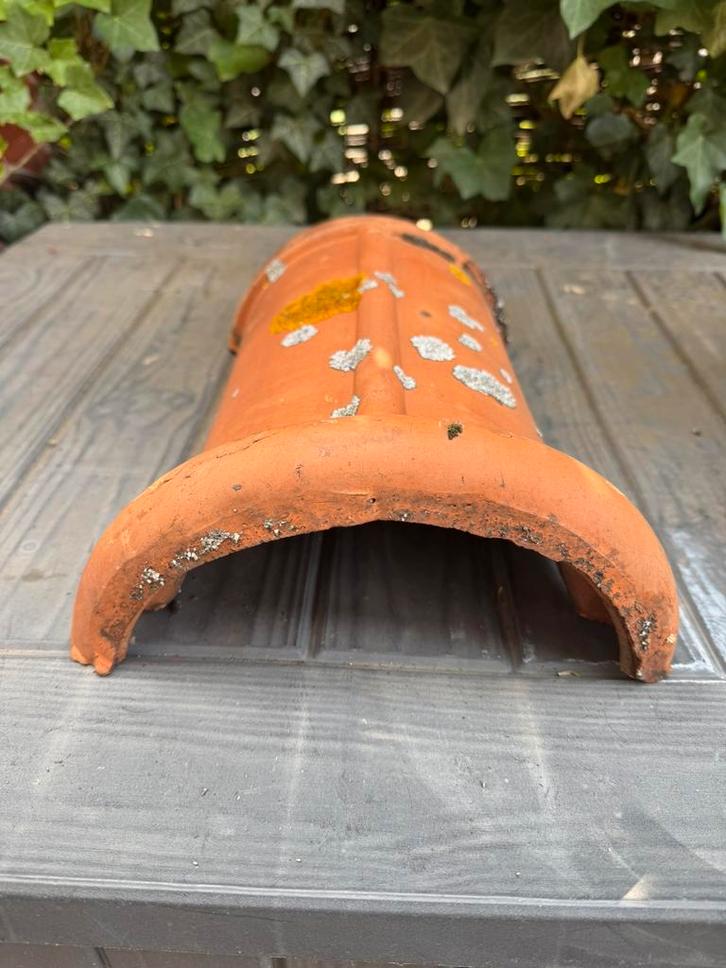 Oude holle keramische dakpannen, Doe-het-zelf en Verbouw, Dakpannen en Dakbedekking, Zo goed als nieuw, Dakpannen, Steen of Klei