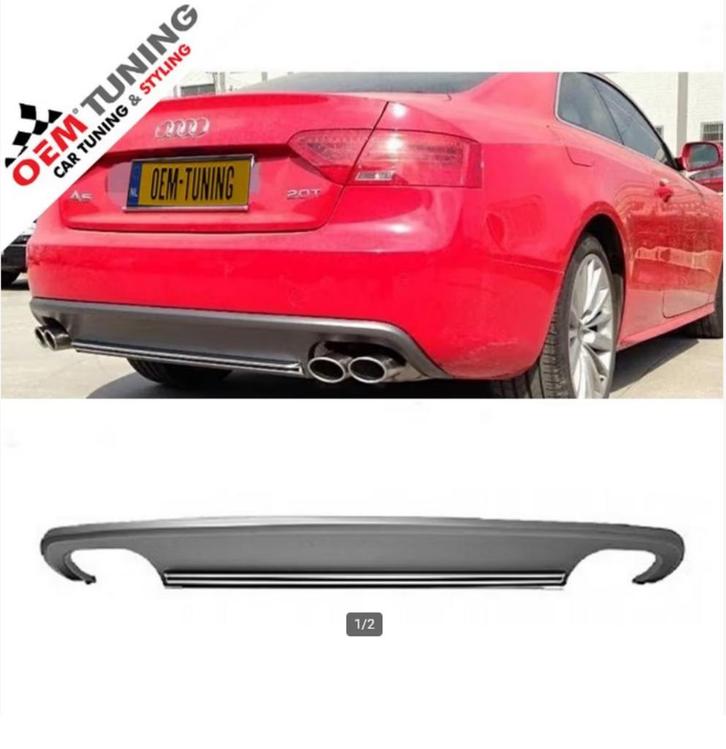 S5 Diffuser | Audi A5 8T Coupe 2011-2016 | non S-line, Auto diversen, Tuning en Styling, Ophalen of Verzenden
