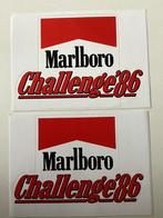 2 stickers Marlboro Challenge 1986, Zo goed als nieuw, Verzenden