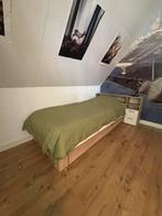 Leen Bakker Eenpersoonsbed met gratis matras, Huis en Inrichting, Slaapkamer | Bedden, 90 cm, Eenpersoons, Wit, Ophalen of Verzenden
