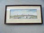 gravure middelburg hand ingekleurd, Antiek en Kunst, Kunst | Etsen en Gravures, Ophalen of Verzenden