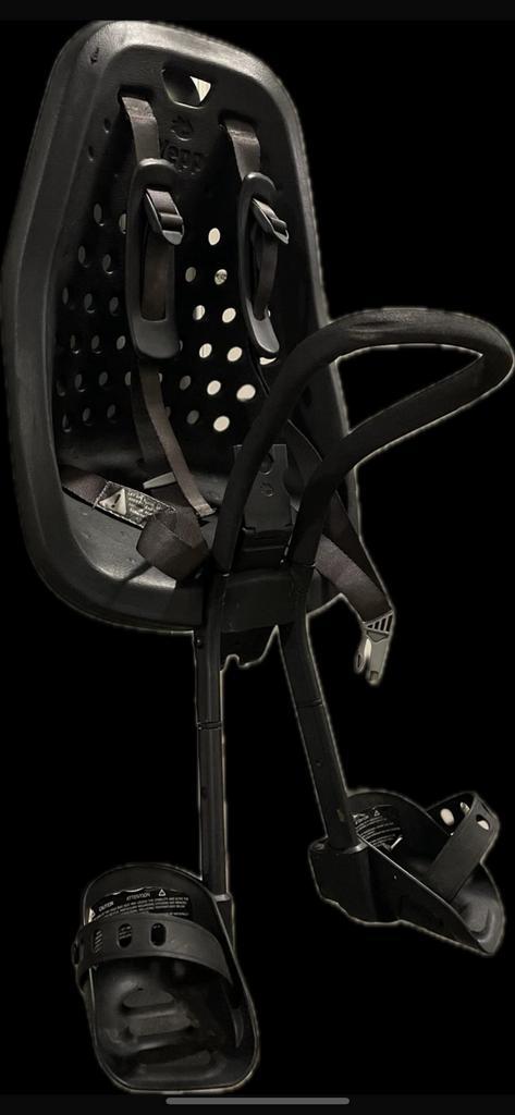 Fietsstoel Thule yepp mini, zwart, Fietsen en Brommers, Fietsaccessoires | Fietsstoeltjes, Gebruikt, 0 t/m 18 kg, Ophalen