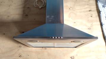 RVS Schouw Afzuigkap 60cm – nette staat. Wandmodel 3 standen beschikbaar voor biedingen
