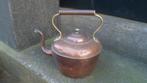 Antieke koperen ketel waterketel kachelketel 24 cm. hoog, Ophalen of Verzenden, Koper