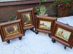 4 mini schilderij tjes, Ophalen of Verzenden