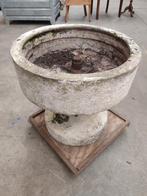 Stenen zware plantenbak zandsteen, Tuin en Terras, Ophalen, Rond, Steen, Minder dan 30 cm
