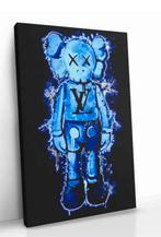 KAWS Blue Hype Figure op canvas Louis Vuitton 100x75cm, Ophalen