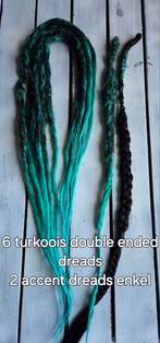 Turkoois dreads, Sieraden, Tassen en Uiterlijk, Ophalen of Verzenden, Gebruikt