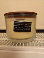 Geurkaars met houten lont - Calamansi Cocktail, Ophalen, Crème, Nieuw, Kaars