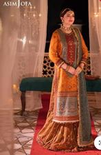 Pakistaanse / Indiaase kleding / broekrok / gharara, Kleding | Dames, Trouwkleding en Trouwaccessoires, Trouwjurk, Oranje, Ophalen of Verzenden