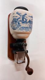 Vintage Wandkoffiemolen Delft Blauw, Ophalen of Verzenden