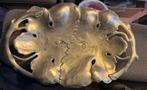 Vintage jugendstil art nouveau brons / messing fruitschaal, Antiek en Kunst, Antiek | Koper en Brons, Ophalen of Verzenden, Koper