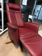 Promintent lederen relaxfauteuil - elektrisch, Huis en Inrichting, Fauteuils, 1025xe, 75 tot 100 cm, Ophalen of Verzenden, Zo goed als nieuw