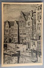 B. van Vlijmen, oude zijde Voorburgwal te Amsterdam, Antiek en Kunst, Ophalen of Verzenden