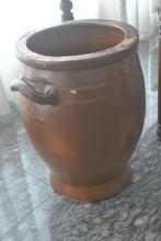 Keulse pot van aardewerk, bruin, groot model, Ophalen