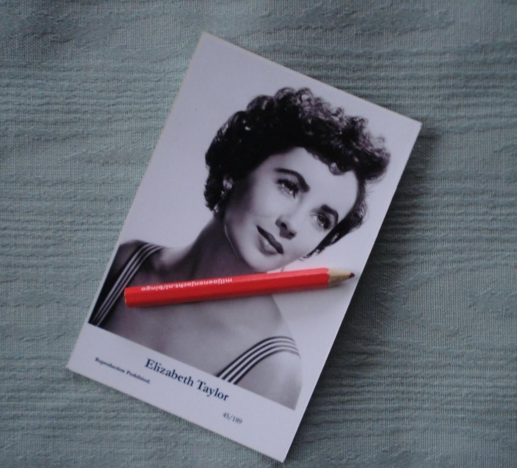 Elizabeth  taylor / filmster /fotokaart/ 03, Verzenden, 1940 tot 1960, Ongelopen, Sterren en Beroemdheden