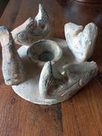 Aardewerk Kaarsplateau met Vissen - Kunsthandel Potters, Antiek en Kunst, Antiek | Keramiek en Aardewerk, Ophalen