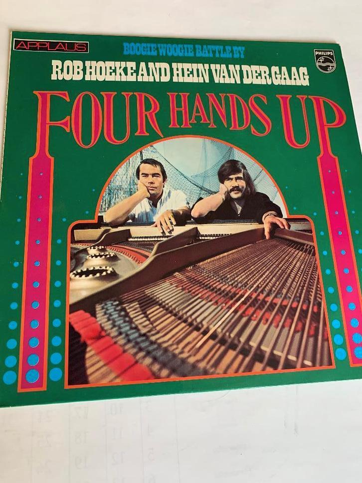 Rob Hoeke and Hein van der Gaag - Four Hands lp, nederbeat, Cd's en Dvd's, Vinyl | Rock, Gebruikt, Poprock, 12 inch, Verzenden