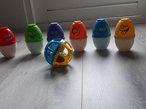 kegelspel / bowling met emotie kegels, Kinderen en Baby's, Speelgoed | Overig, Jongen of Meisje, Ophalen of Verzenden