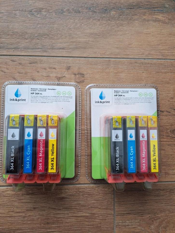 HP 364 XL Inktpatronen - Complete Set, Computers en Software, Printerbenodigdheden, Nieuw, Cartridge, Ophalen of Verzenden