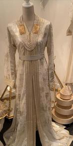 Gouden Henna Takchita, Kleding | Dames, Trouwkleding en Trouwaccessoires, Ophalen of Verzenden, Zo goed als nieuw, Wit, Trouwjurk
