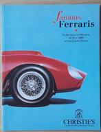 Famous Ferraris to be sold at Monaco 22 may 1990 at the Loew, Gelezen, Ophalen of Verzenden, Ferrari