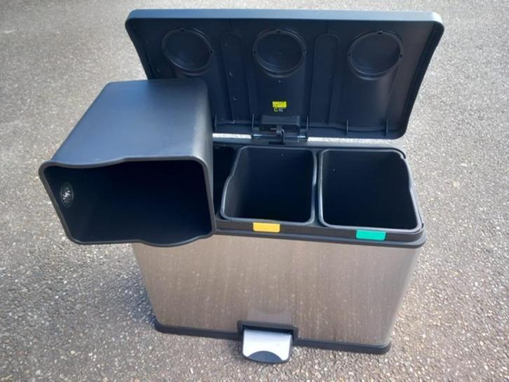 EKO Afvalbak Recycling Prullenbak, Huis en Inrichting, Woonaccessoires | Prullenbakken, Nieuw, Rvs, 50 tot 75 cm, 20 tot 30 liter