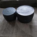 set van twee apparte salontafels, Ophalen, Gebruikt, 50 tot 100 cm, Rond