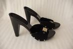 CHANEL sandalen maat 39, Zwart, Gedragen, Chanel, Sandalen of Muiltjes