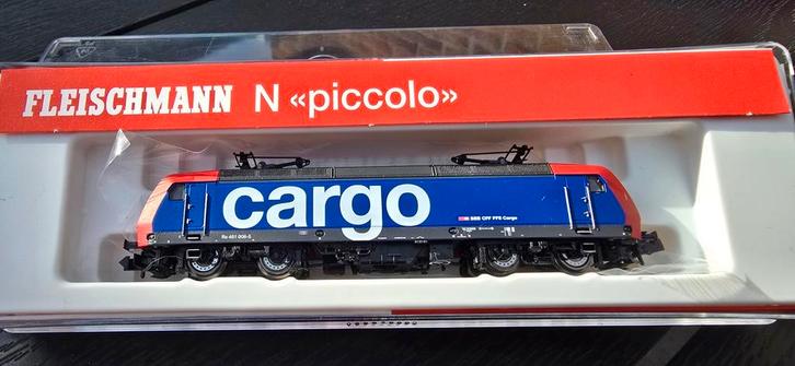 Fleischmann piccolo 732303 SBB Re481 Cargo nwst.ovp Nem651, Hobby en Vrije tijd, Modeltreinen | N-Spoor, Zo goed als nieuw, Locomotief