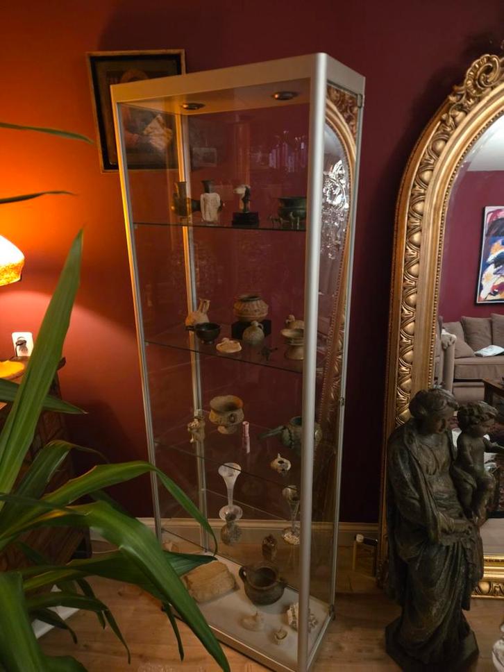 Prachtige vitrinekast, Huis en Inrichting, Kasten | Vitrinekasten, Zo goed als nieuw, 150 tot 200 cm, Minder dan 50 cm, 25 tot 50 cm