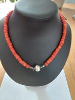 TOPPER, antiek, 47 cm,7- 7.8 mm kraaldikte.mooie kleur,, Sieraden, Tassen en Uiterlijk, Antieke sieraden, Ophalen of Verzenden