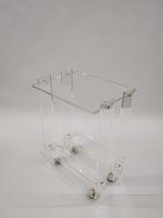 Vintage plexiglas trolley David Lange stijl serveerwagen, Ophalen, Gebruikt, ., .