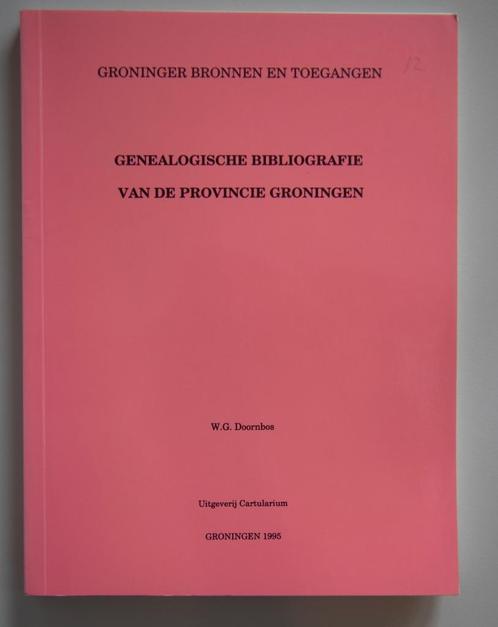 Groninger bronnen en toegangen, Boeken, Geschiedenis | Stad en Regio, Zo goed als nieuw, 20e eeuw of later, Ophalen