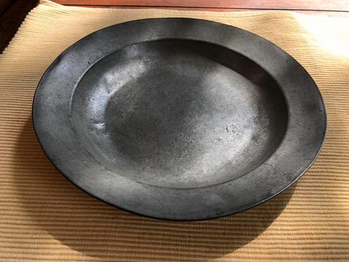 t.k.Antiek Tinnen bord 21,5cm Gemerkt plm 1800, Antiek en Kunst, Antiek | Tin, Ophalen