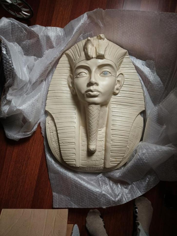 Toet-Anch-Amon masker, van gips, Antiek en Kunst, Antiek | Religie, Ophalen