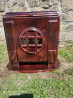 Prachtige Art-deco houtkachel met bijhorende onderplaat, Ophalen, Gebruikt, Houtkachel, Vrijstaand