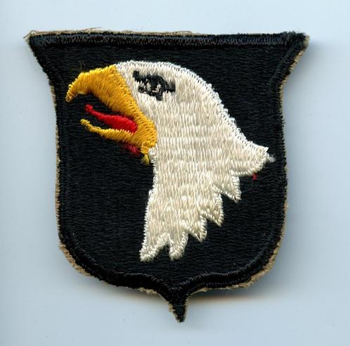 WO2 US 101st Airborne Division patch, Verzamelen, Militaria | Tweede Wereldoorlog, Landmacht, Embleem of Badge, Amerika, Ophalen of Verzenden