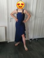Jurk donkerblauw, Galajurk, Blauw, Ophalen of Verzenden, Zo goed als nieuw
