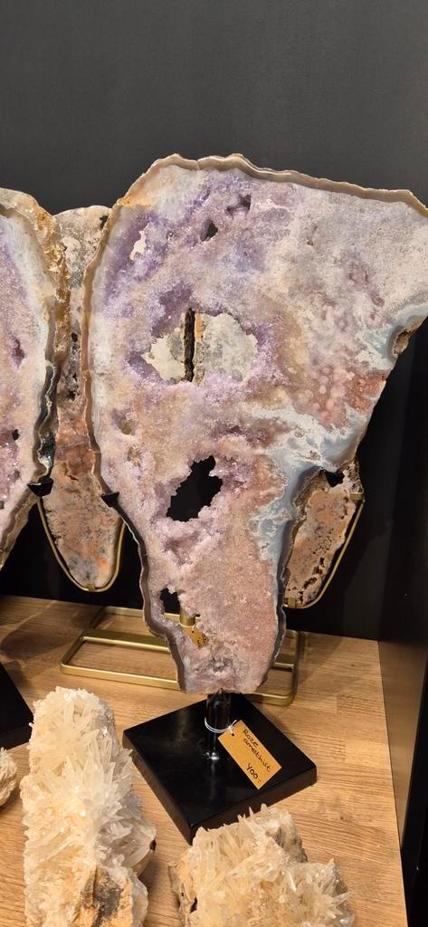 Grote roze amethist op standaard XL 59 cm, Verzamelen, Mineralen en Fossielen, Mineraal, Ophalen of Verzenden