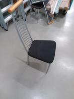 2 stuks design stoelen stof hout metalen frame, Ophalen, Gebruikt, Twee, Metaal