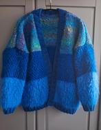 Nieuw handgemaakt mohair vest, grote maat., Blauw, Maat 46/48 (XL) of groter, Ophalen of Verzenden, Zo goed als nieuw