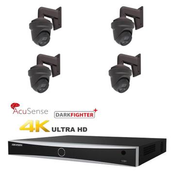 4MP Hikvision IP PoE Darkfighter camera set/NVR+4x camera's beschikbaar voor biedingen