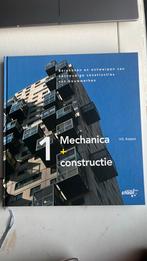 Mechanica + constructie 1- V.G. Keijzers, Nieuw, Ophalen of Verzenden, V.G. Keijzers, Bouwkunde