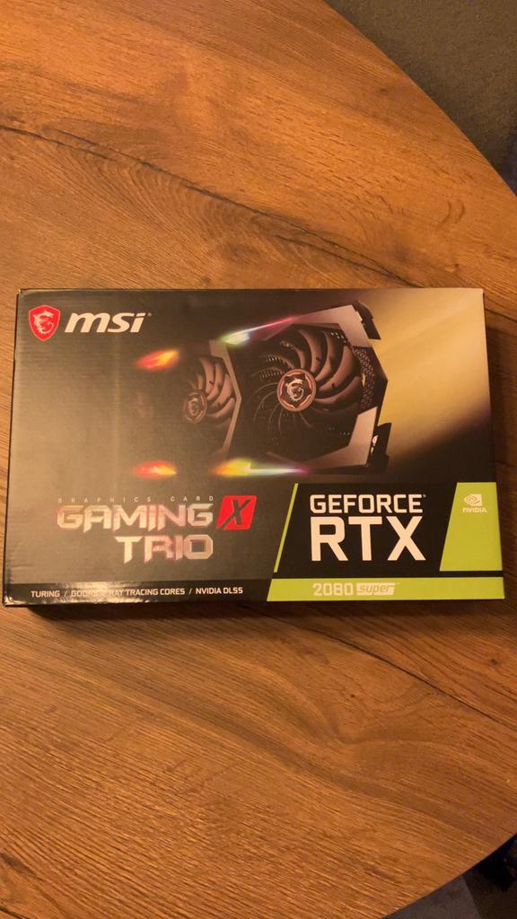 NVIDIA RTX 2080 Super MSI Gaming X Trio 8GB videokaart, Computers en Software, Videokaarten, Zo goed als nieuw, Nvidia, PCI-Express 3.0