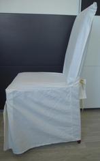 8 mooie katoenen stoelhoezen: doe een bod!, Wit, Ophalen of Verzenden, Zo goed als nieuw, Vijf, Zes of meer stoelen
