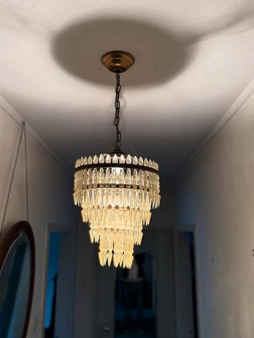 Vintage Kroonluchter - 34cm Breed, 29cm Hoog beschikbaar voor biedingen