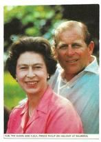 Queen Elizabeth and Prince Philip on Holiday in Balmoral, Verzenden, Zo goed als nieuw, Buitenland, Kaart, Foto of Prent
