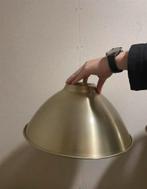 2 hanglampen goudkleurig, Huis en Inrichting, Lampen | Hanglampen, Ophalen of Verzenden, Gebruikt, Minder dan 50 cm