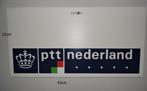 ptt kunststof platen postkantoor vintage, Ophalen of Verzenden, Gebruikt, Reclamebord